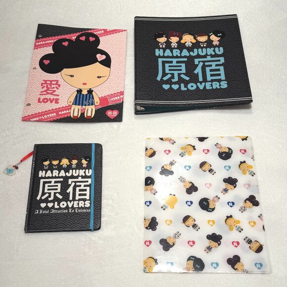 Harajuku Lovers - Y2K 2000s Gwen Stefani Kawaiii Binder School Set Diary Journal - Picture 1 of 11